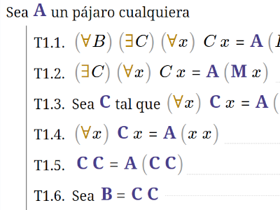 Combinatory logic formulae